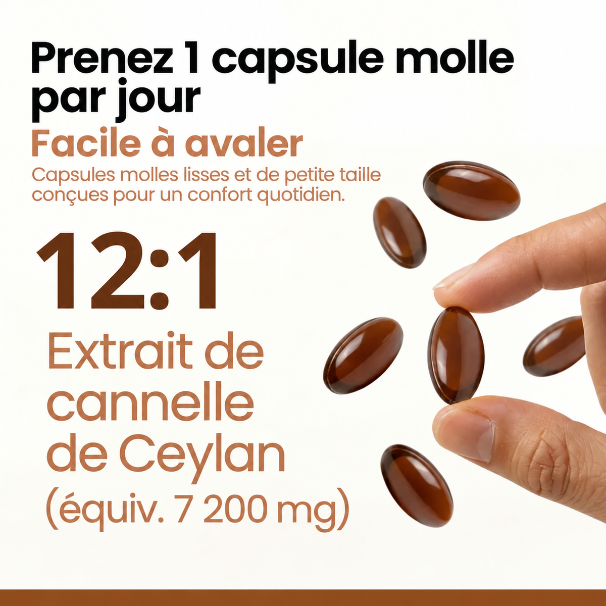 Vilarae – Cannelle de Ceylan 7 200 mg (équivalent) avec huile MCT