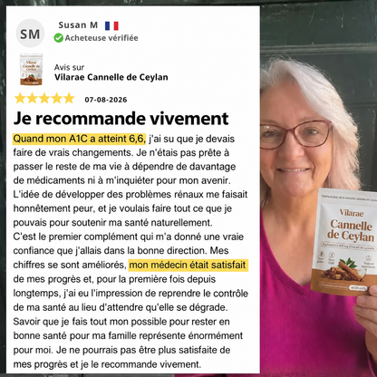 Vilarae – Cannelle de Ceylan 7 200 mg (équivalent) avec huile MCT